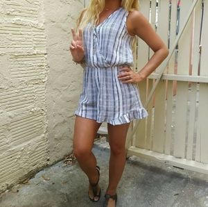 'East Coast' Striped Romper